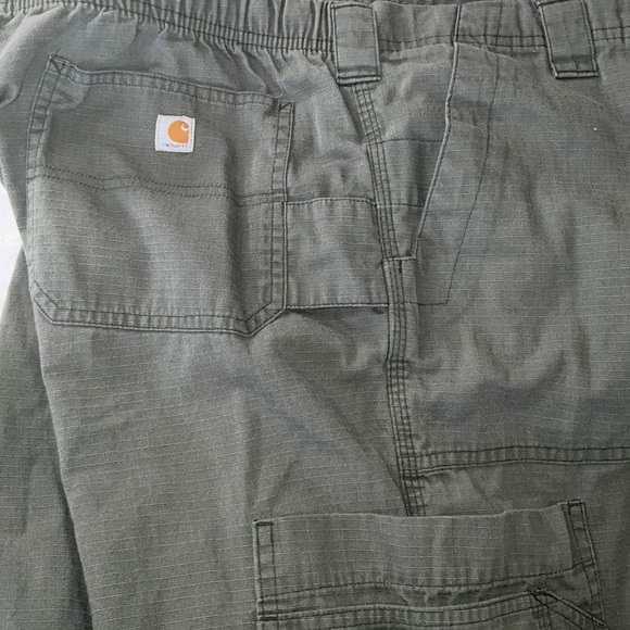 Carhartt Green Drawstring Button Pull On Hiking Cargo Pant Mens Size Medium Tall - Picture 8 of 11